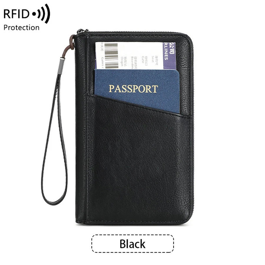Fashion Passport Holder – RFID Blocking PU Wallet