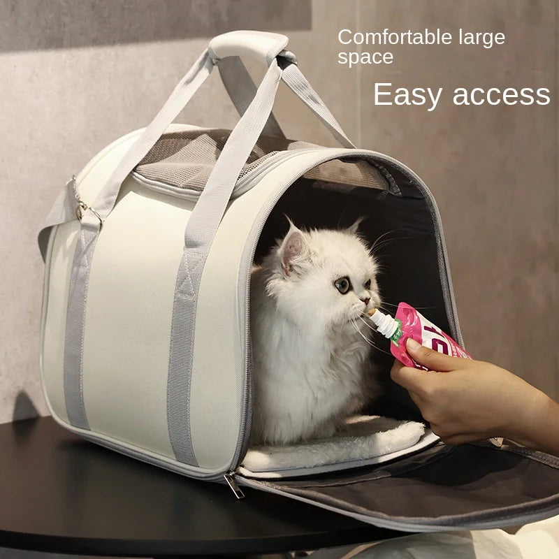 Pet Outing Handbag – Breathable Portable Carrier for Cats
