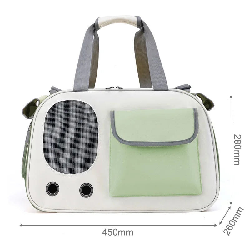 Portable Pet Carrier Bag – Foldable Shoulder Travel Handbag for Cat