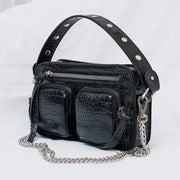 Luxury Alligator Style Handbag – Crocodile Pattern Chain Shoulder