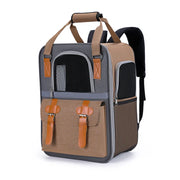 Spacious Pet Travel Backpack – Large Capacity Portable Carrier Bag for Cats & Dogs