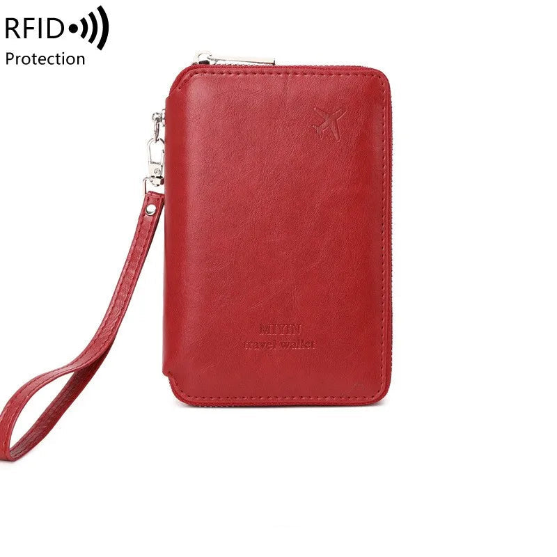 Multi-Slot Passport Holder – Minimalist RFID Travel Pouch