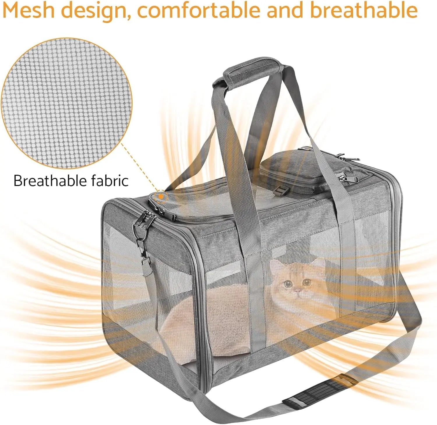 Airline Approved Pet Carrier – Soft Travel Bag for Cat