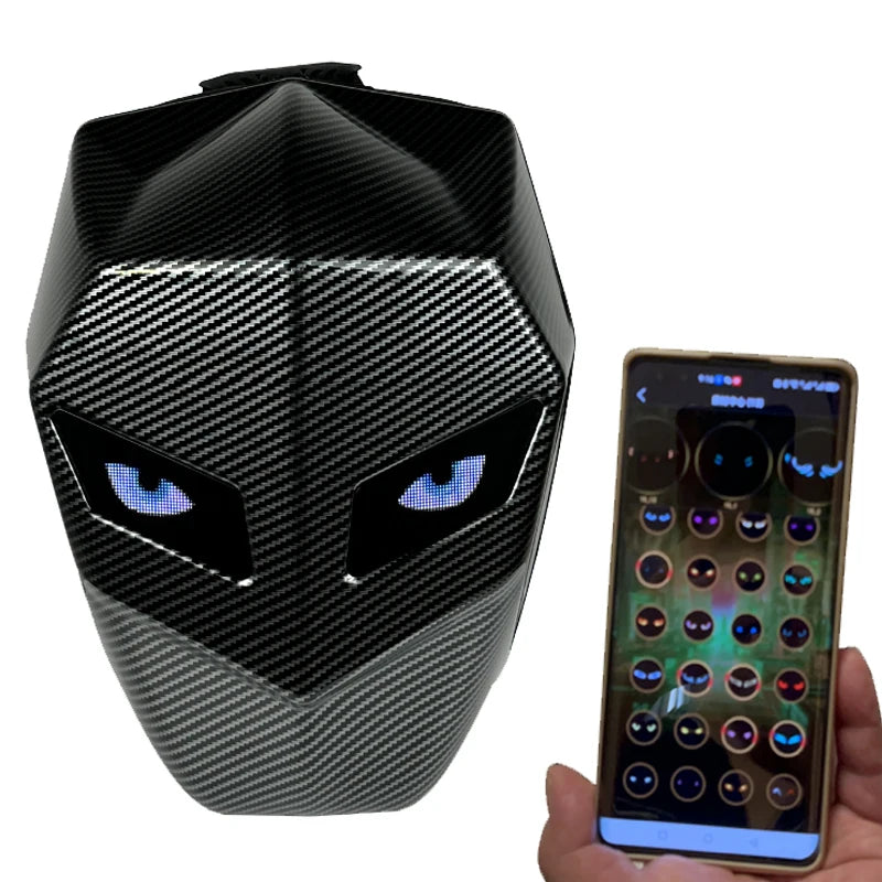 Bluetooth LED Hard Shell Knight Bag – Stylish Anti-Theft Laptop Backpack