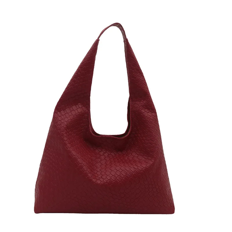 Simple Retro Shoulder Bag – Minimalist Large Tote