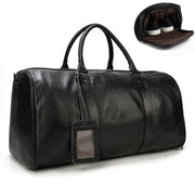 Natural Genuine Leather Travel Duffel Bag