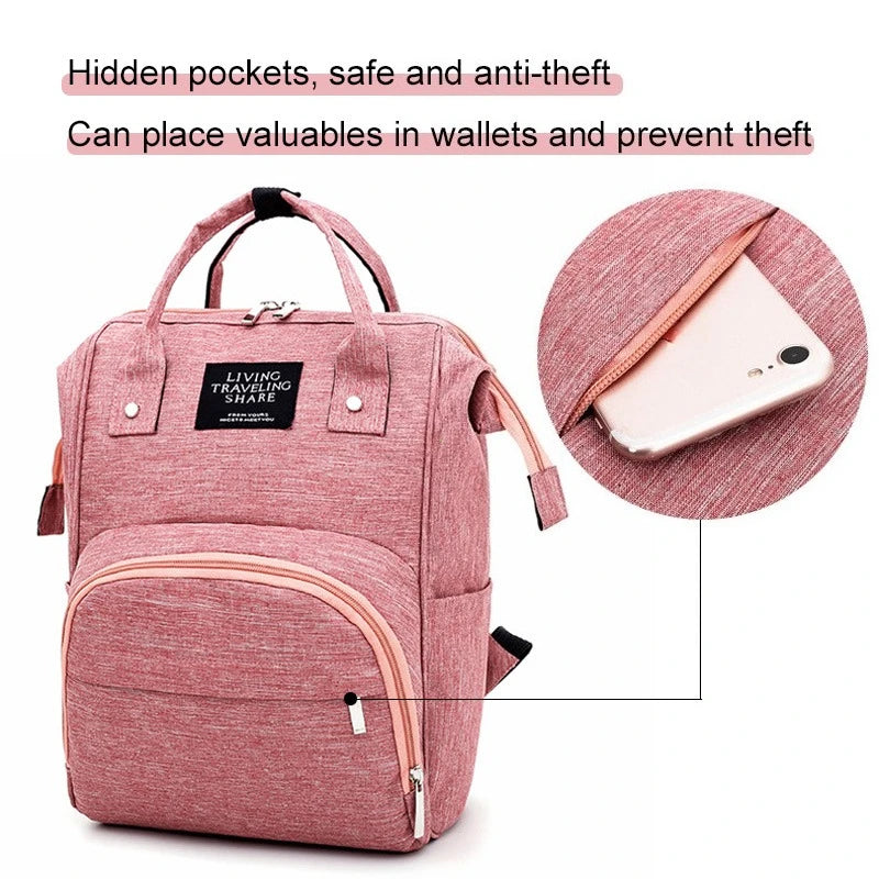 Multifunction Diaper Backpack – Baby Care Travel Bag