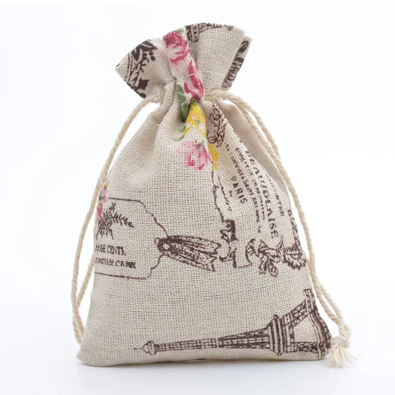 Cute Print Drawstring Pouches