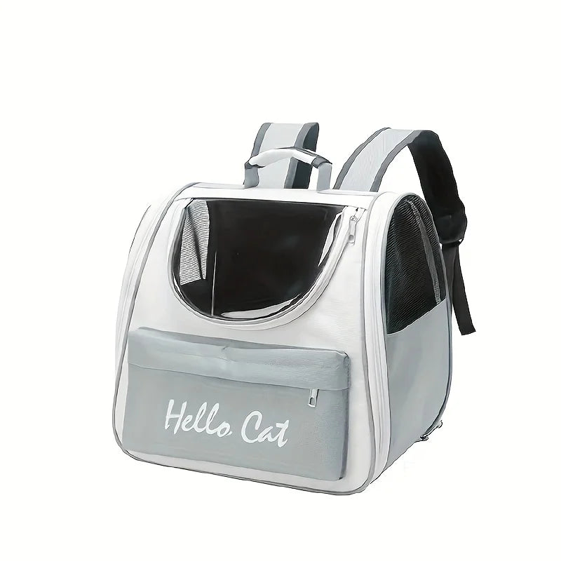 Large Collapsible Pet Backpack – Travel Bag with Mesh Ventilation