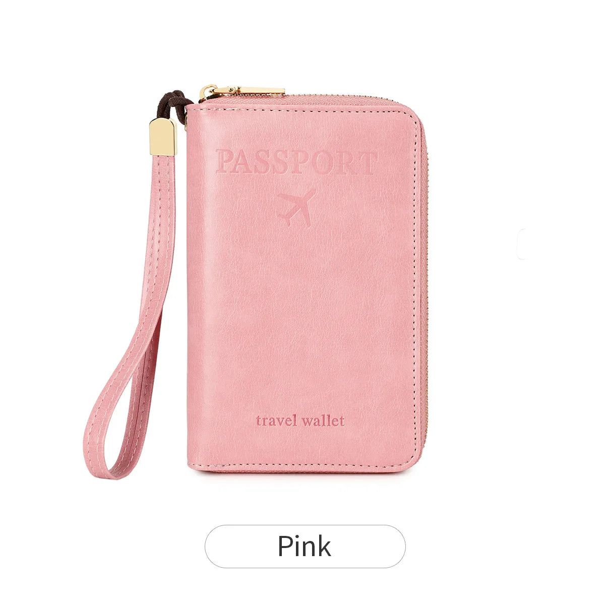 PU Leather Passport Holder – Large Capacity Travel Wallet