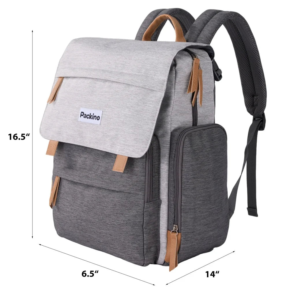 Hands-Free Baby Backpack – Large Capacity Stroller Diaper Bag