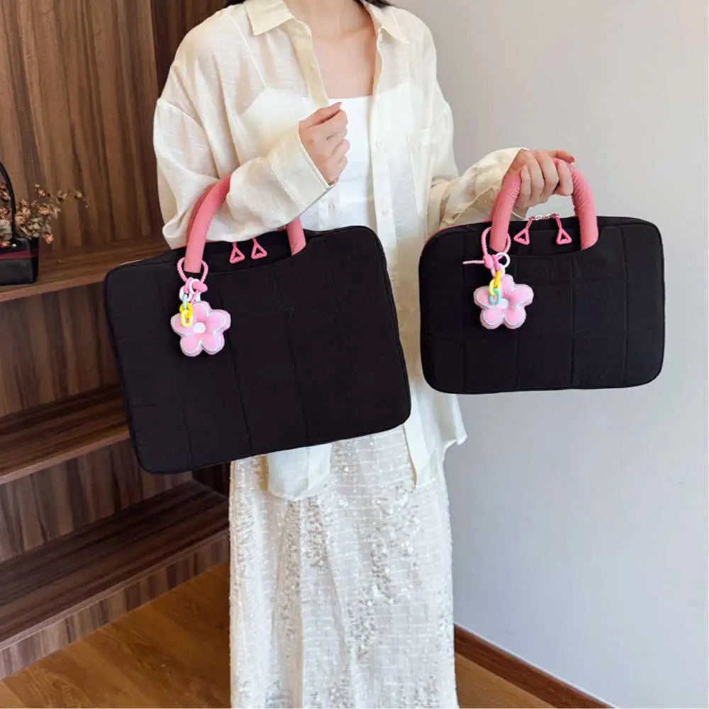 Puffy Laptop Sleeve for Women – 14/16 Inch Notebook Handbag
