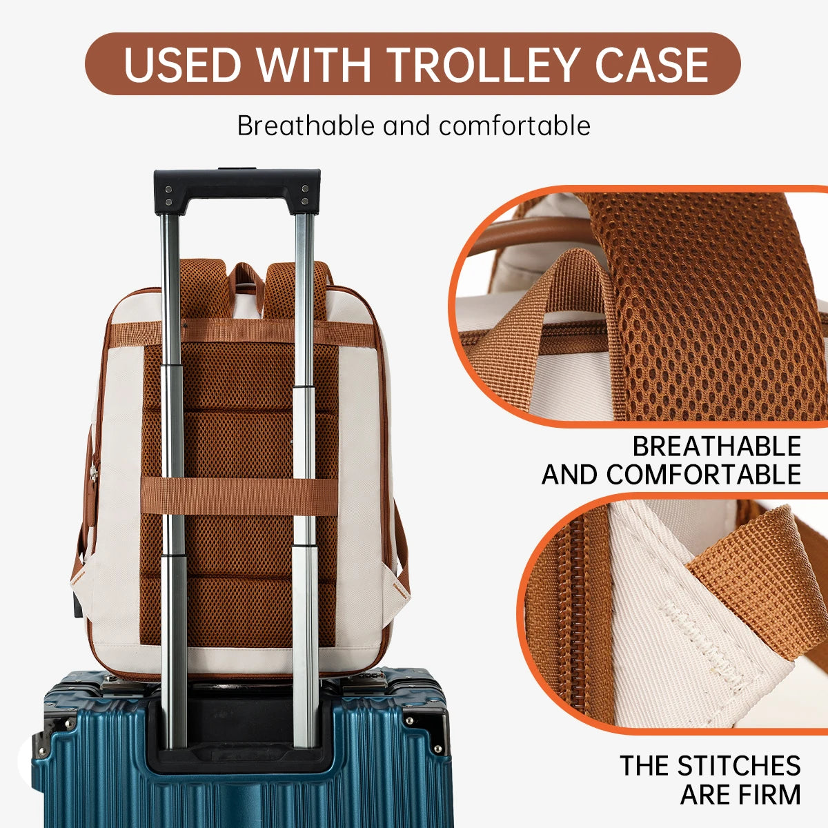 Durable USB charging backpack with waterproof design