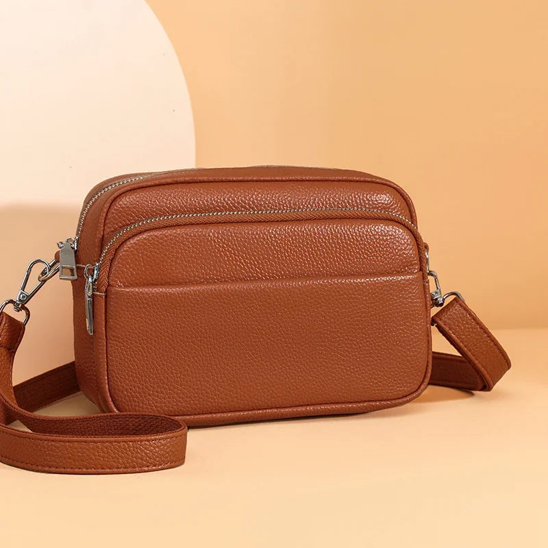 Premium Leather Crossbody Bag- Casual Luxury Bag