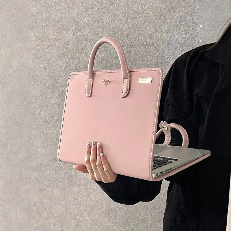 Pink Laptop Bag Case for 13–16 Inch Laptops – Stylish & Protective