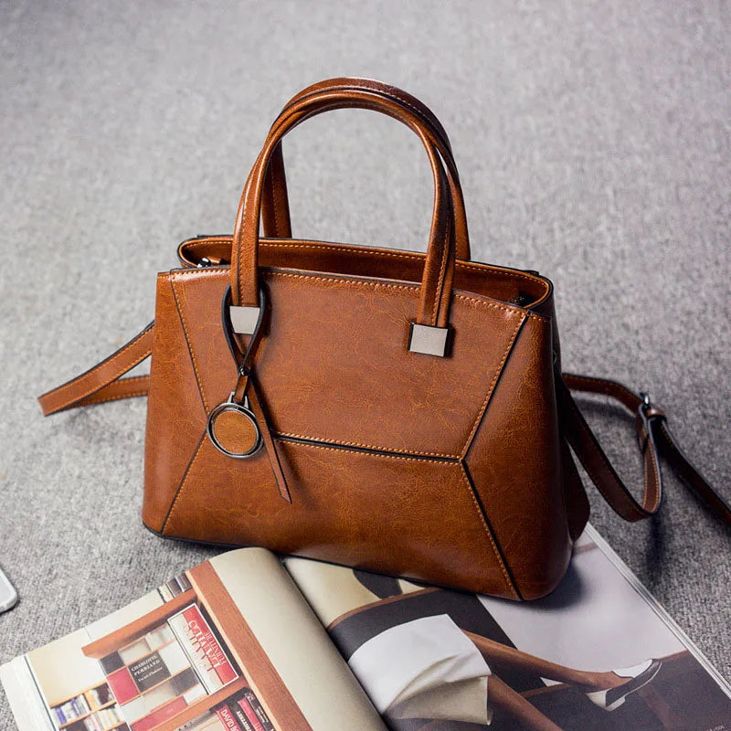 Genuine Oil Wax Handbag