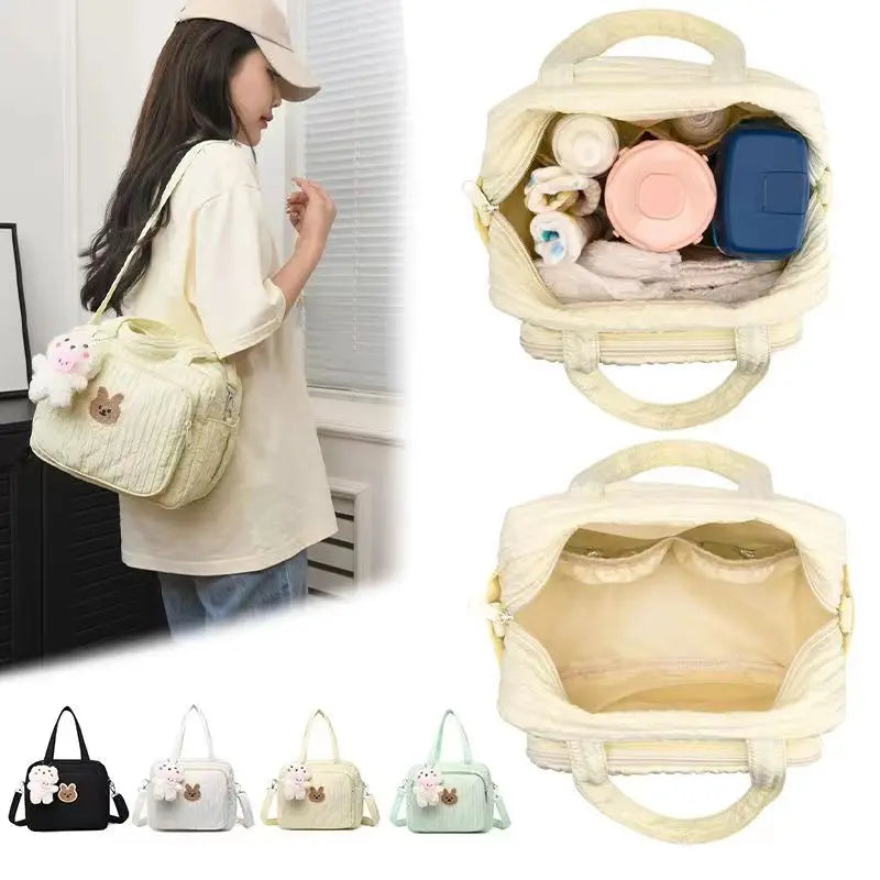 Cotton Mommy Bag – Cute Baby Diaper Organizer Handbag