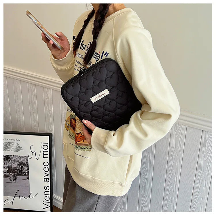 Cute Puffy Laptop & Tablet Sleeve Bag – MacBook Air 13, 13-14", 15-16" Notebook Pouch