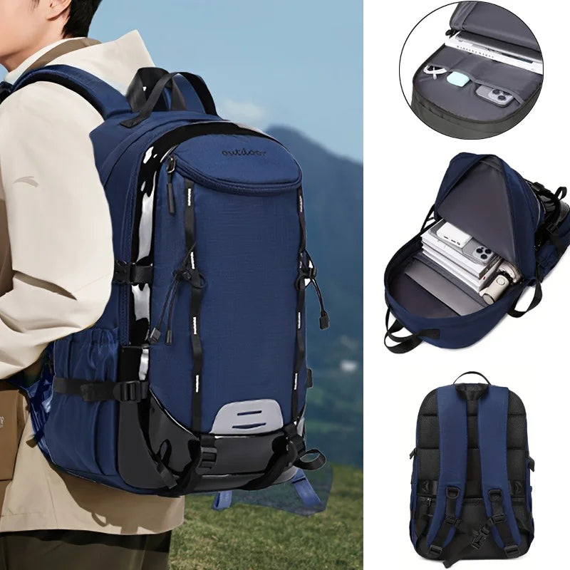 Durable 35L Outdoor Travel Backpack – Lightweight Hiking & Cabin Backpack