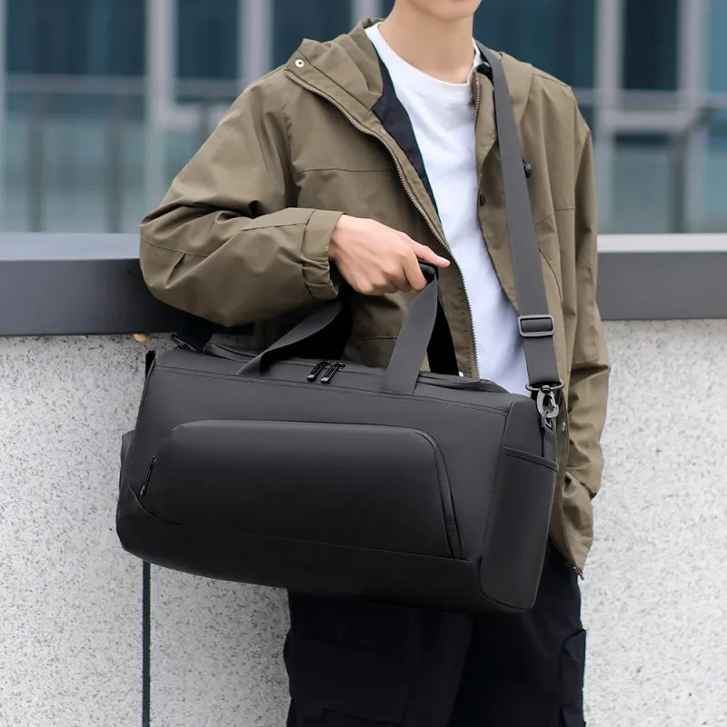 Sports Gym Bag – Large Capacity Travel Duffel Bag with Shoe Compartment