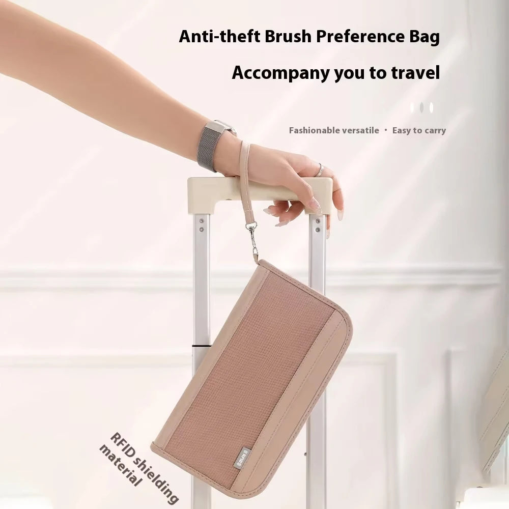 Large Travel Wallet – Anti-Theft Passport Card Organizer