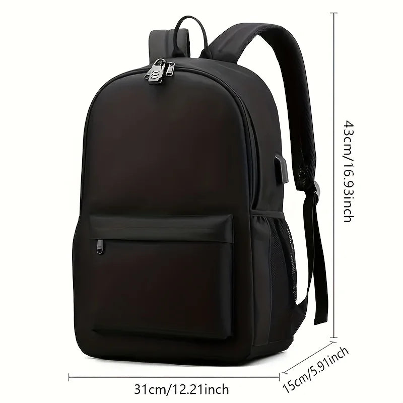 Fashion Luminous USB School Backpack – Teenager Student Backpack