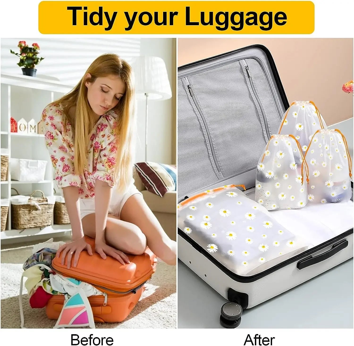 Transparent Drawstring Bags