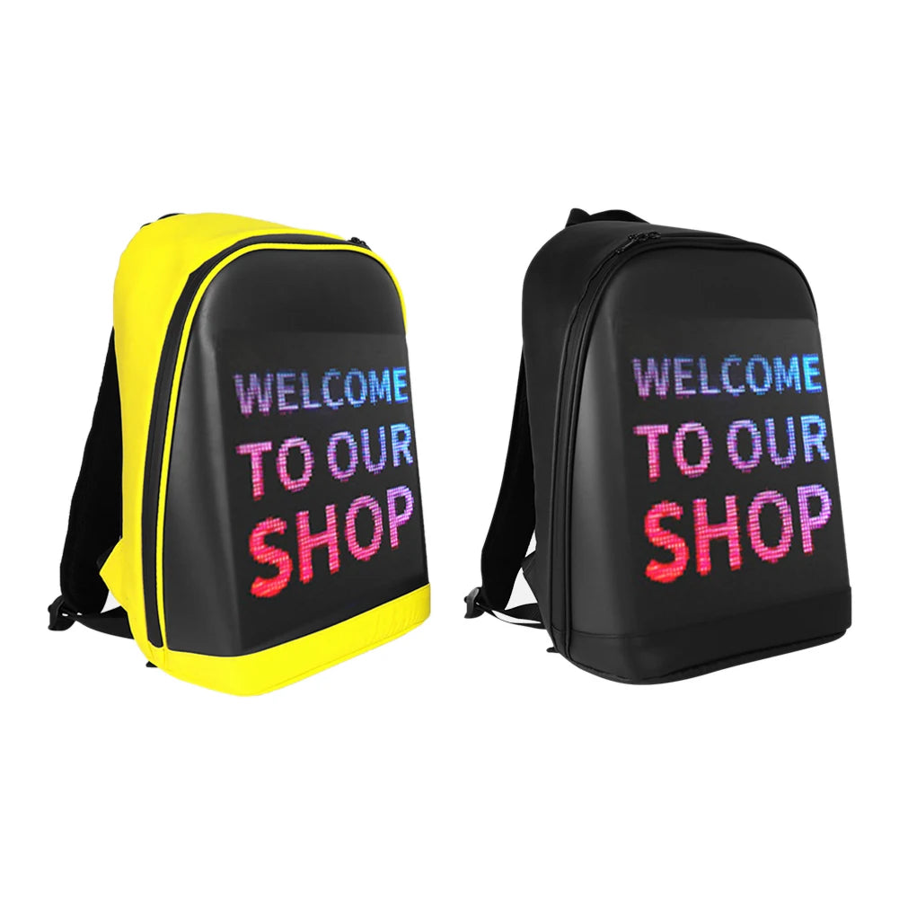 LED Smart Backpack with Wireless Display – Business & School Laptop Bag