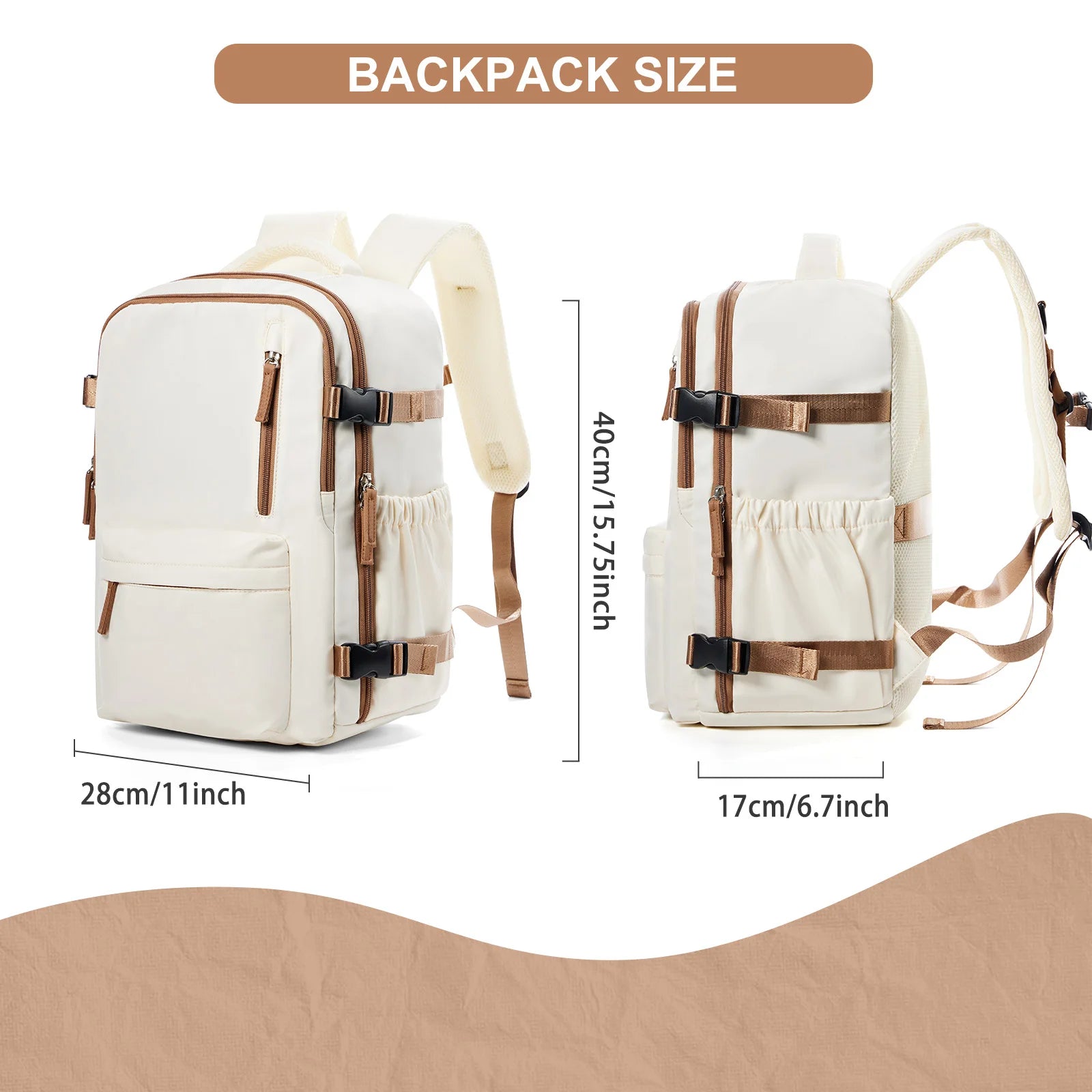 Compact Cabin Backpack – Travel & Laptop Bag