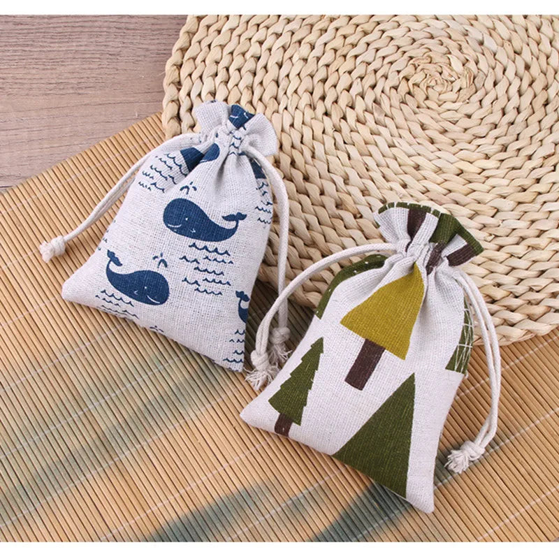 Eco-Friendly Cartoon Fabric Drawstring Bag