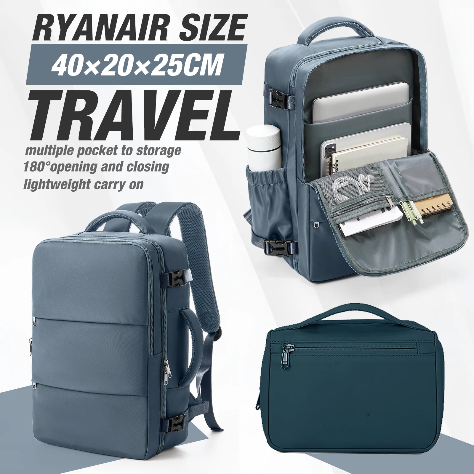 Airline Cabin Travel Backpack 40x30x20 – Underseat Carry-On Bag