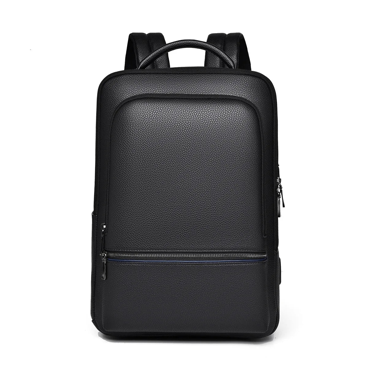 Slim PU Business Backpack with Laptop Compartment