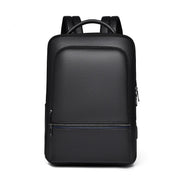 Slim PU Business Backpack with Laptop Compartment