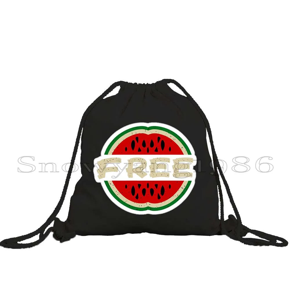 Cute Watermelon Drawstring Bag