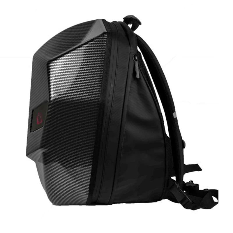 Bluetooth LED Hard Shell Knight Bag – Stylish Anti-Theft Laptop Backpack