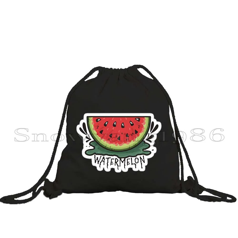 Cute Watermelon Drawstring Bag