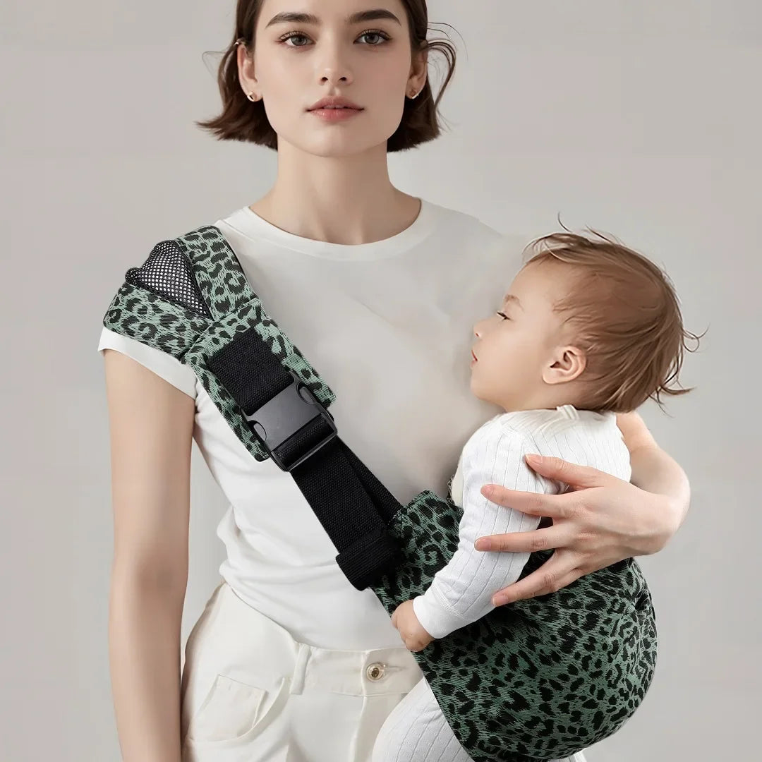 Portable Baby Sling & Carrier Wrap- Newborn & Toddler Backpack Shoulder Bag
