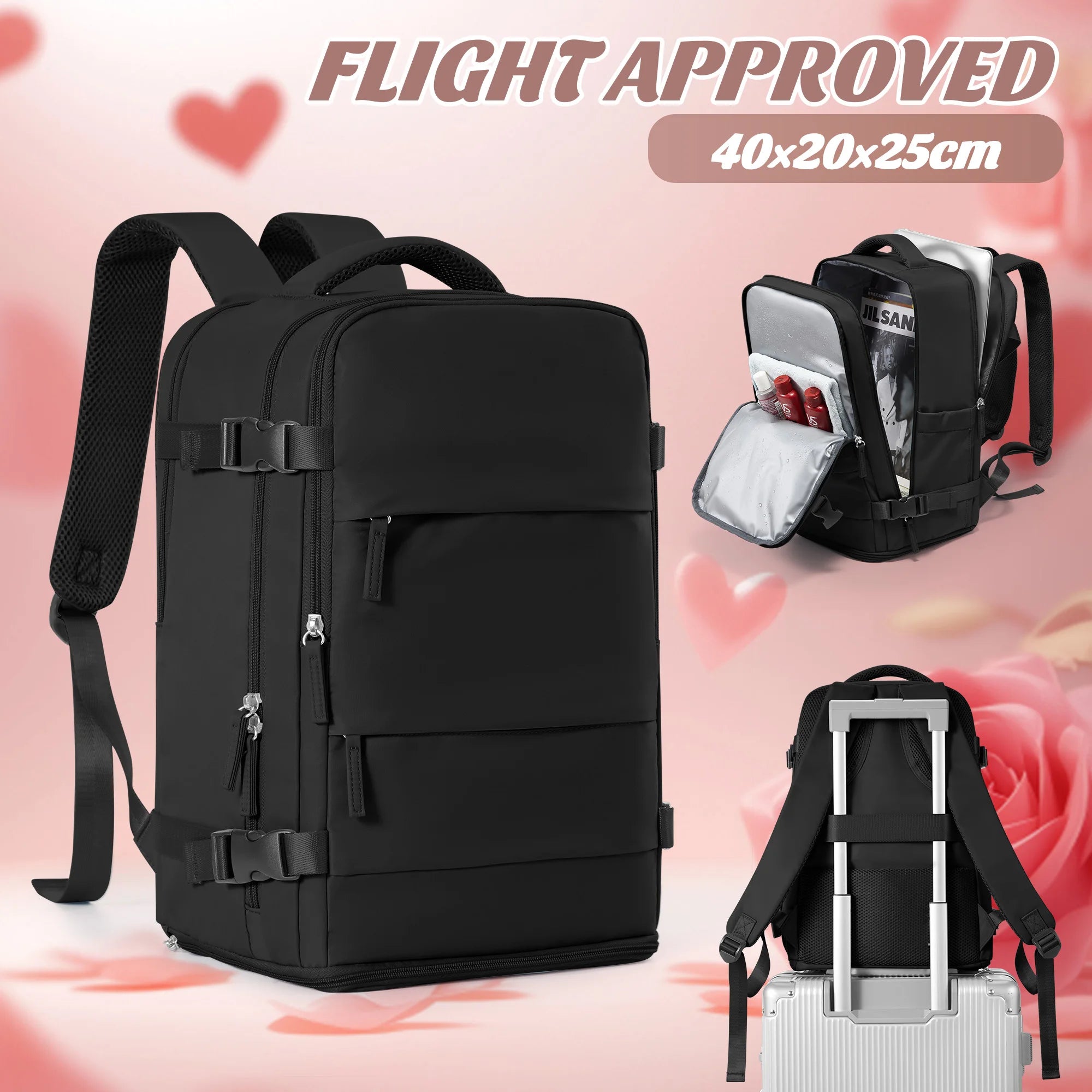 Flight-Friendly Travel Backpack – Carry-On with Comfort