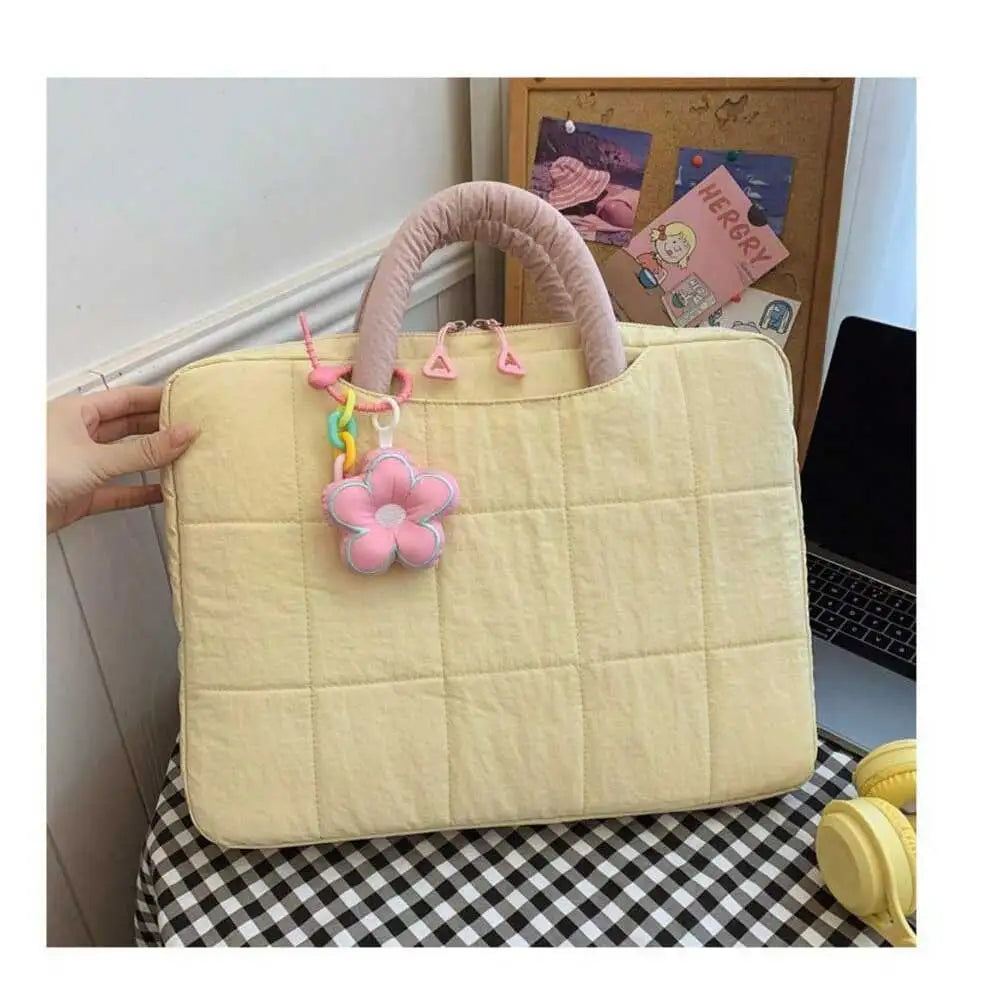 Puffy Laptop Sleeve for Women – 14/16 Inch Notebook Handbag