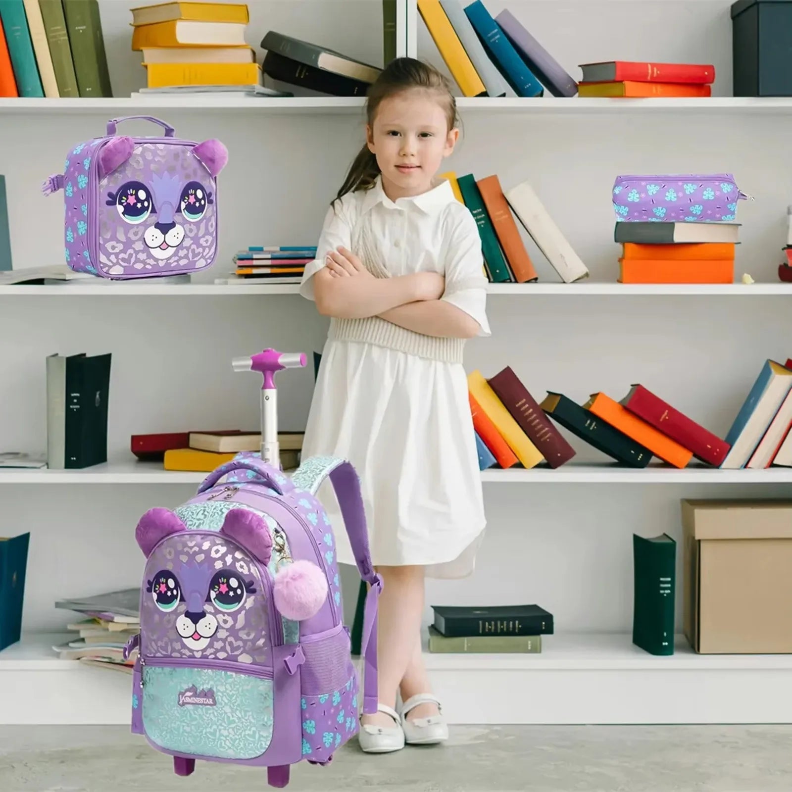 Rolling Backpack – Kids Wheeled School Bag