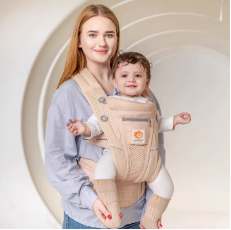 Baby Carrier with Hip Seat- Multifunctional Newborn to Toddler Carrier