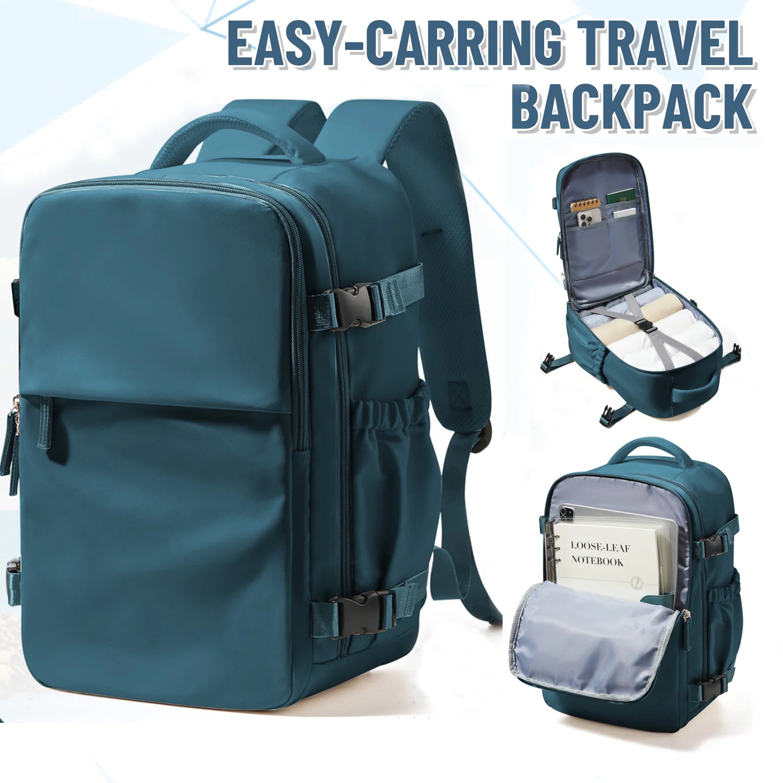 Compact Cabin Backpack – Travel & Laptop Bag