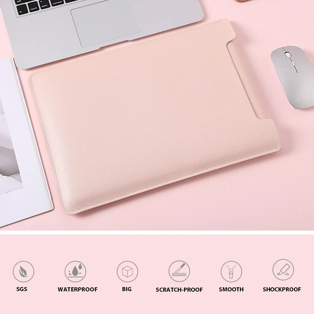 Slim Laptop Bag for MacBook, HP, Lenovo, Xiaomi – Travel & Office Friendly