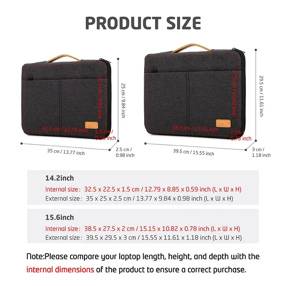 Shockproof 14–15.6" Laptop Sleeve