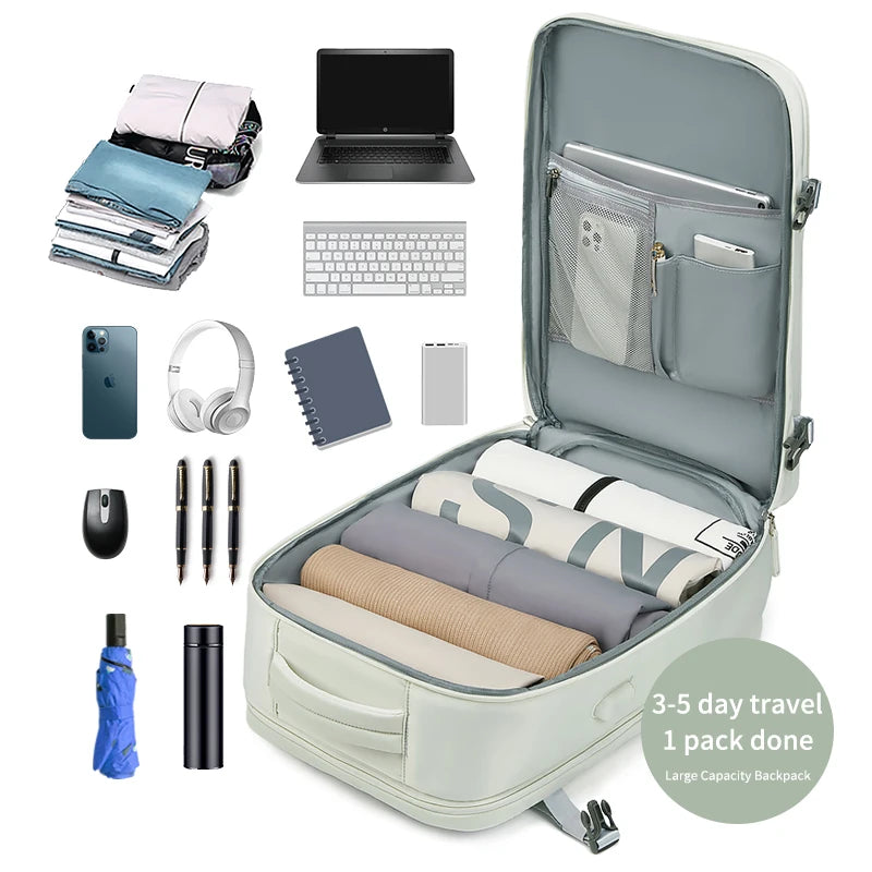 Sleek Waterproof Travel Backpack