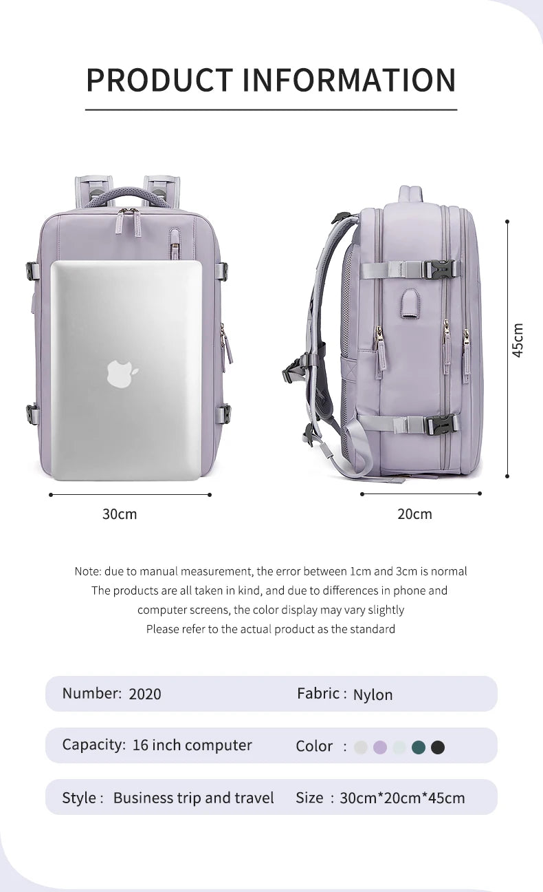 Sleek Waterproof Travel Backpack