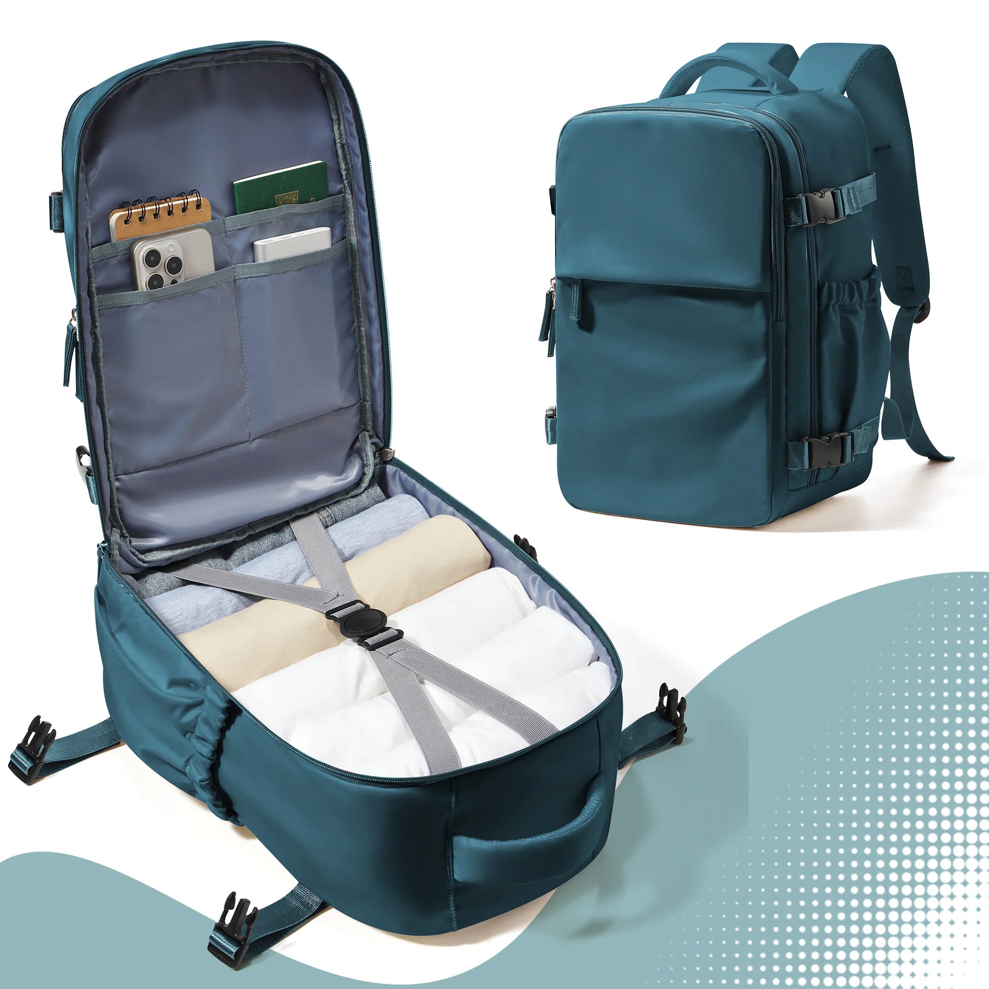 Sleek Waterproof Travel Backpack