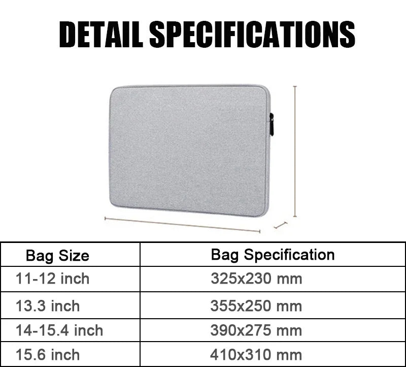 Slim Shockproof Laptop Sleeve