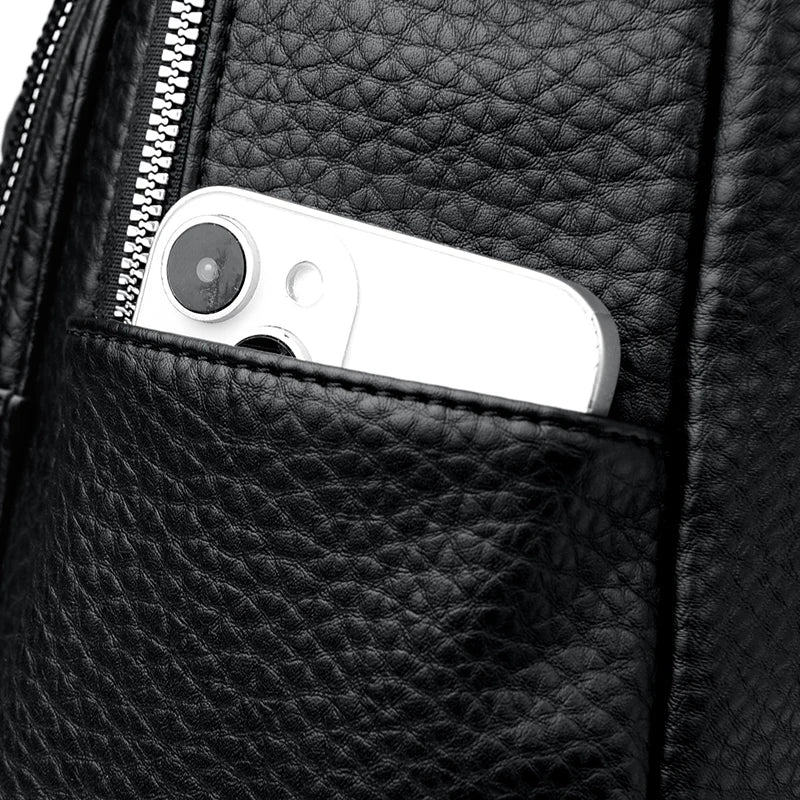 Soft Leather Backpack