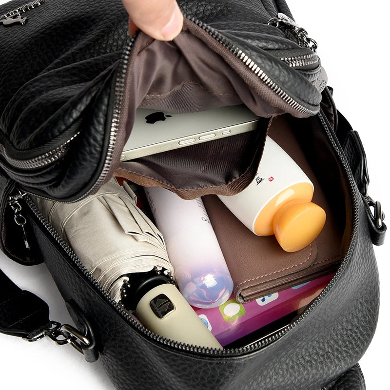 Soft Leather Backpack